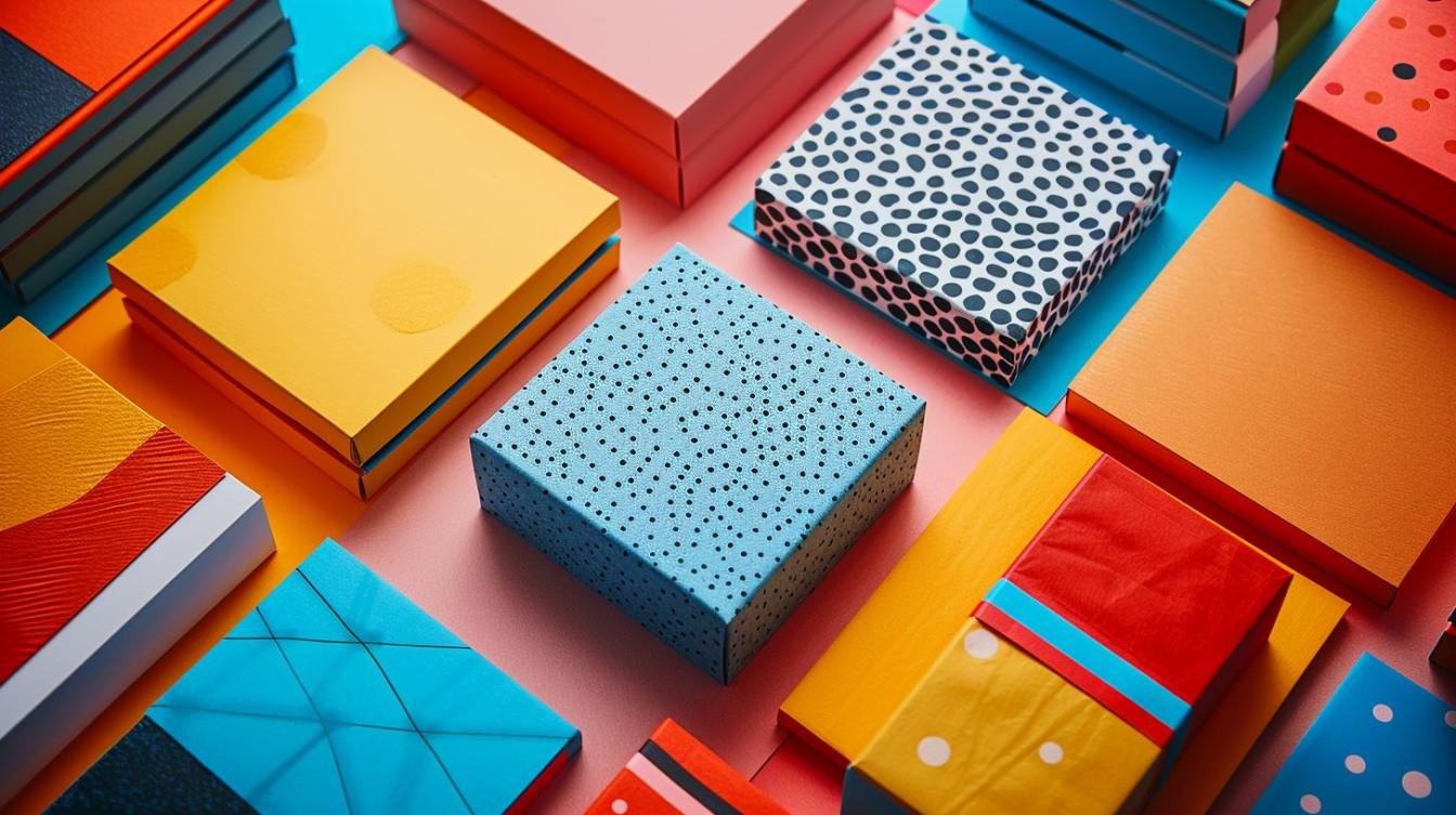 Choix des couleurs et des motifs du packaging personnalisable