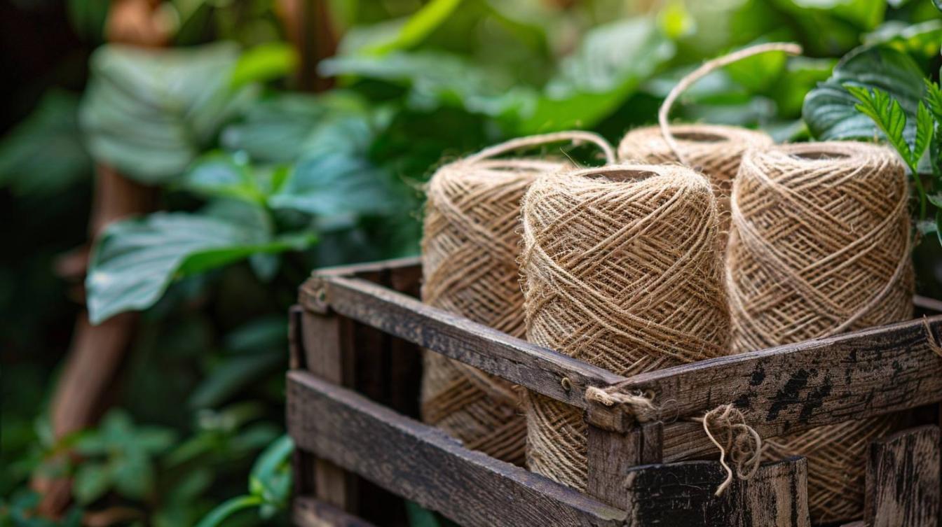 Ficelle de jute et alternatives biodégradables pour un packaging durable