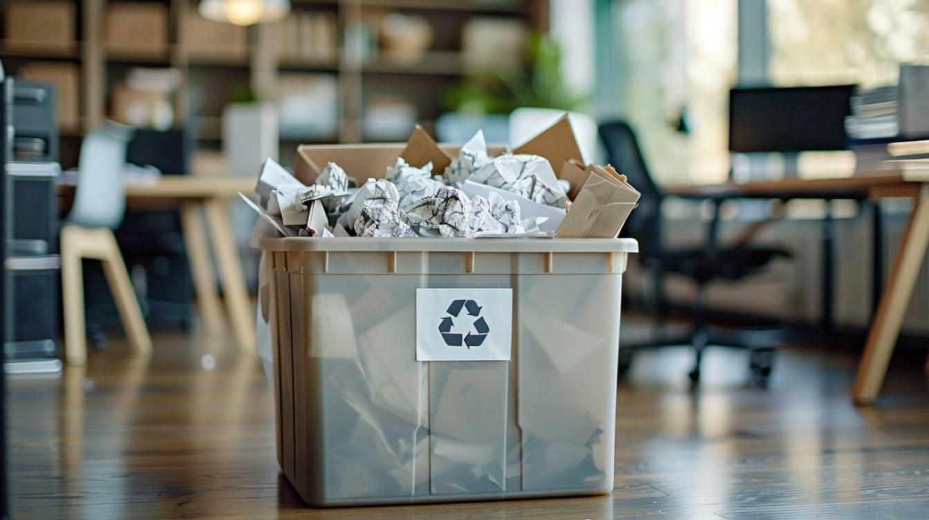 Poubelle papier : optimiser le recyclage dans l’emballage